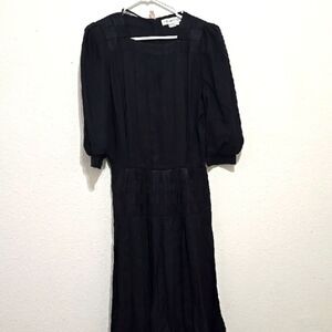 Marie St. Claire Vintage Whitchy Elegant Black Dress 4